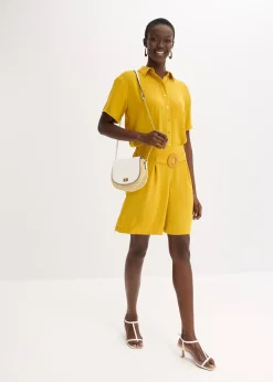 Short à taille élastiquée