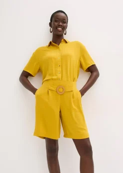 Short à taille élastiquée