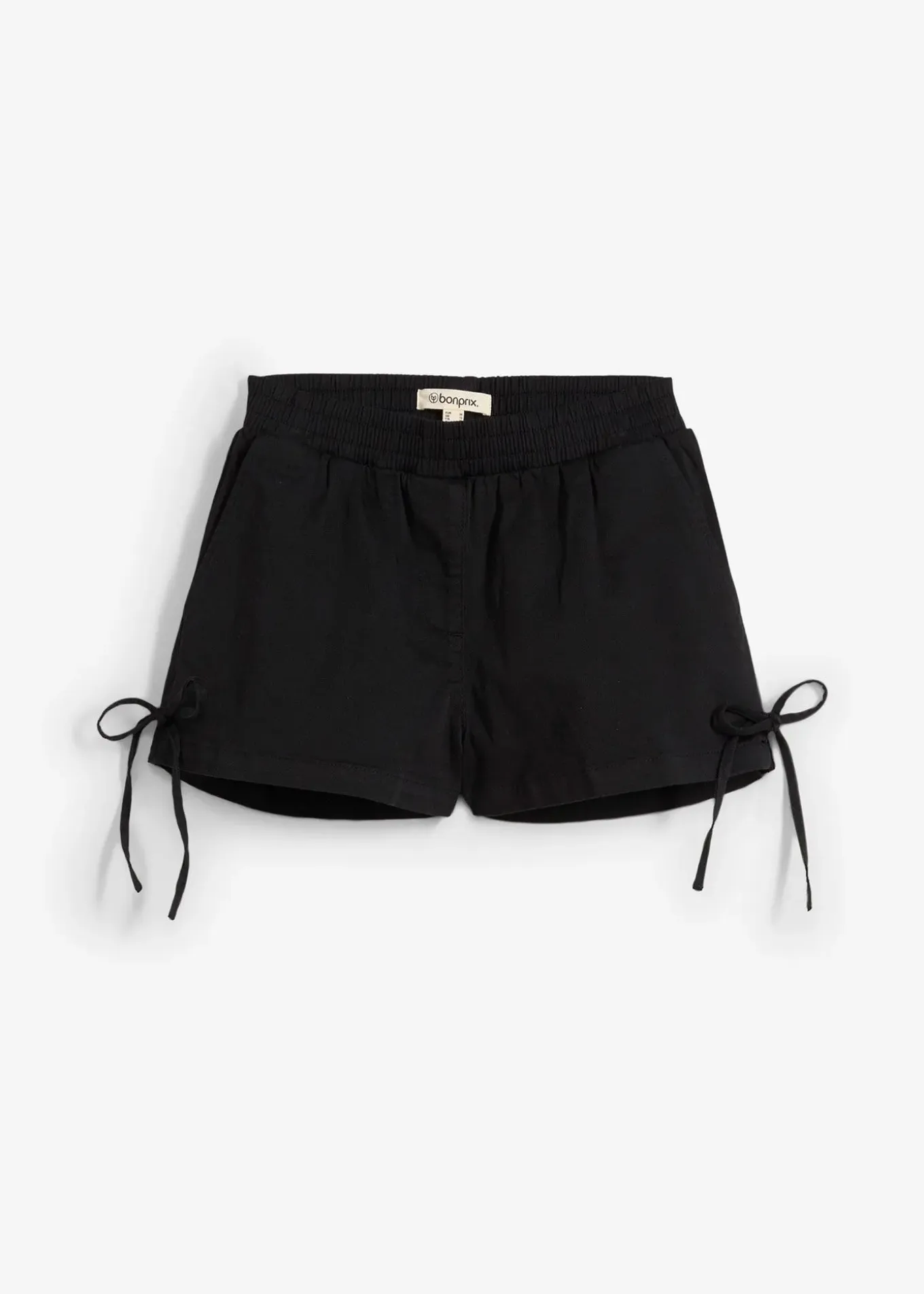 Short à taille élastiquée en coton extensible