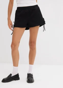 Short à taille élastiquée en coton extensible