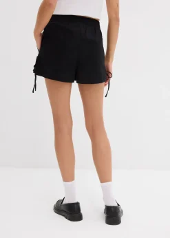 Short à taille élastiquée en coton extensible