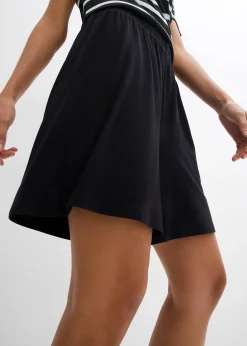 Short à taille élastiquée en viscose douce et extensible