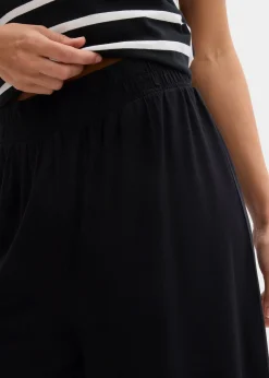 Short à taille élastiquée en viscose douce et extensible