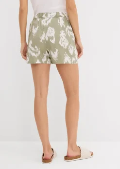 Short à taille élastiquée en viscose