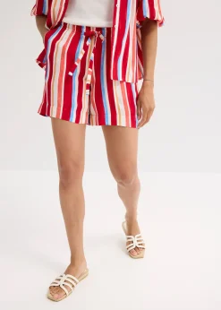 Short à taille élastiquée en viscose