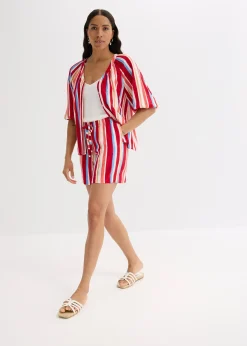 Short à taille élastiquée en viscose