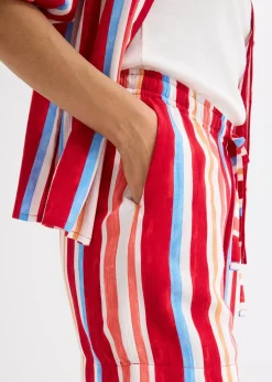 Short à taille élastiquée en viscose