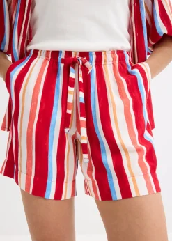 Short à taille élastiquée en viscose
