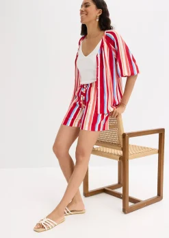 Short à taille élastiquée en viscose