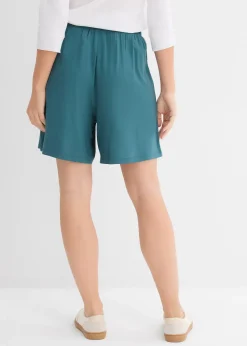 Short à taille élastiquée en viscose douce et extensible