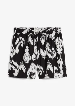 Short à taille élastiquée en viscose