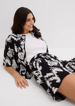 Short à taille élastiquée en viscose