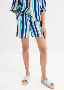 Short à taille élastiquée en viscose