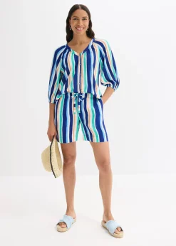 Short à taille élastiquée en viscose