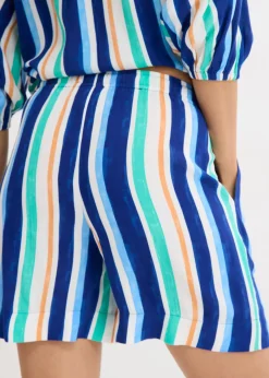 Short à taille élastiquée en viscose