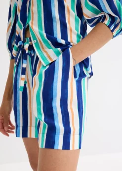 Short à taille élastiquée en viscose