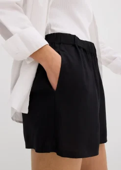 Short à taille élastiquée en viscose