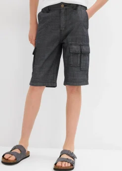 Short cargo long en chambray, Regular