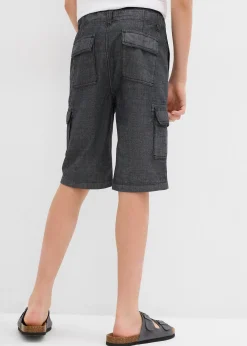 Short cargo long en chambray, Regular
