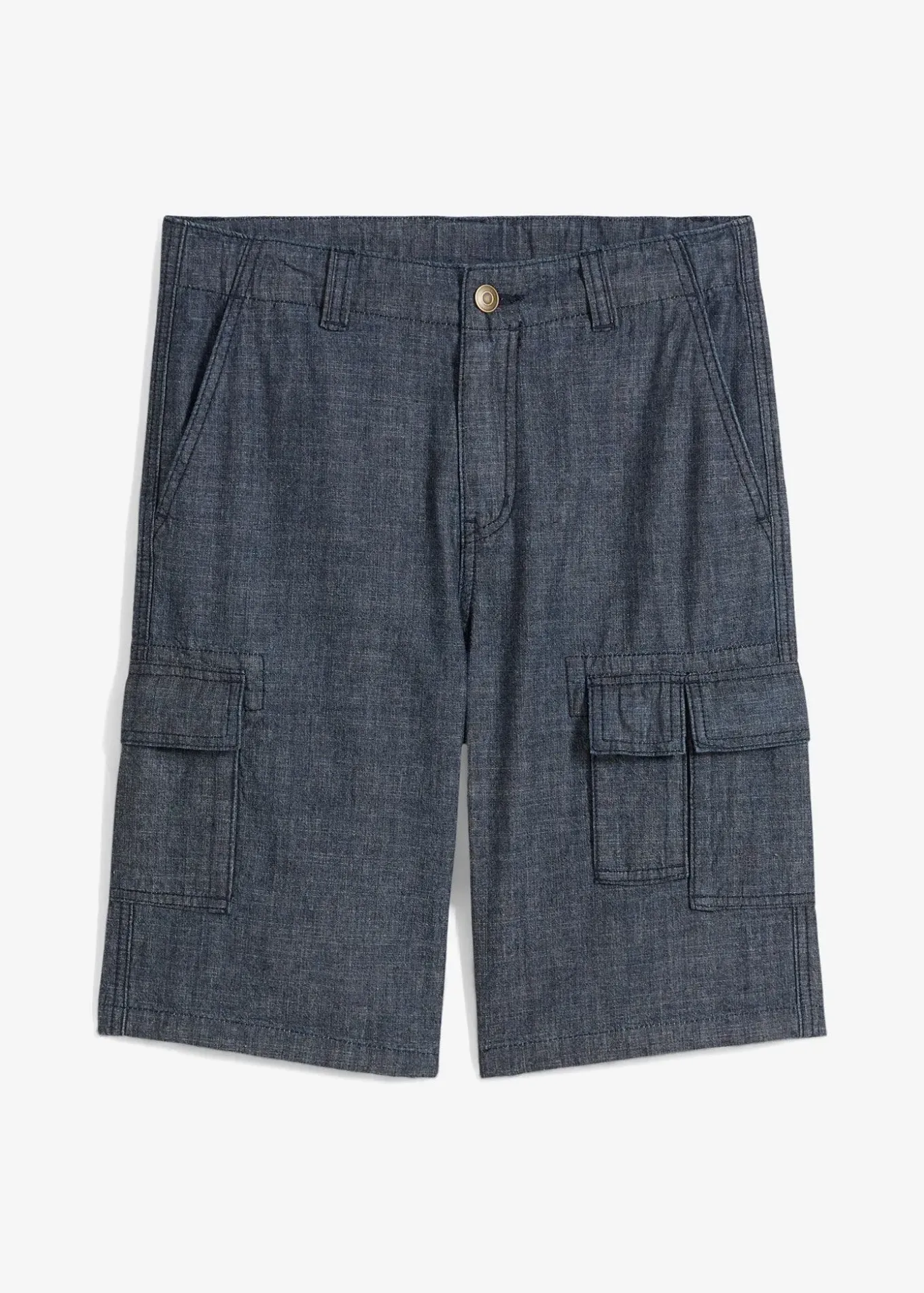 Short cargo long en chambray, Regular