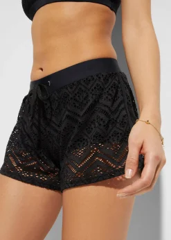 Short de bain en dentelle