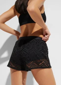 Short de bain en dentelle