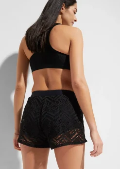 Short de bain en dentelle