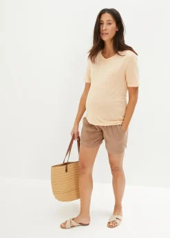 Short de grossesse en gaze 100% coton