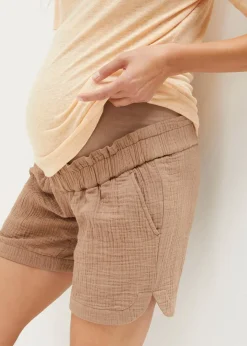 Short de grossesse en gaze 100% coton