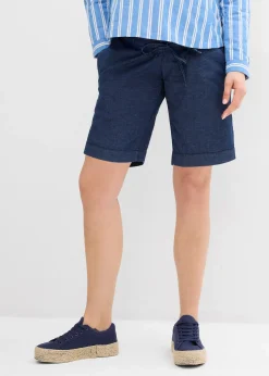 Short de grossesse léger en denim extensible