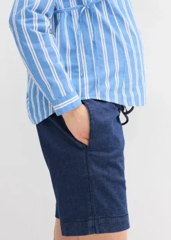 Short de grossesse léger en denim extensible