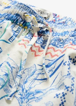 Short en coton et soie