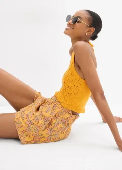 Short en coton et viscose