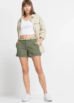 Short en coton extensible