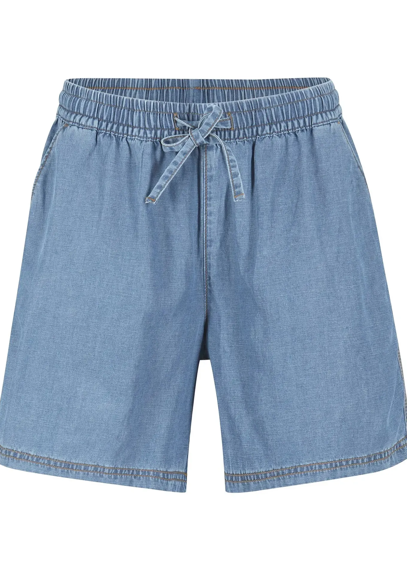 Short en denim léger avec du lin