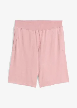 Short en fine maille avec taille élastiquée