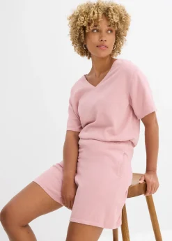 Short en fine maille avec taille élastiquée