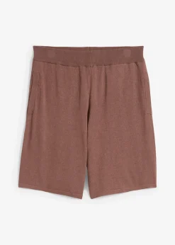 Short en fine maille avec taille élastiquée