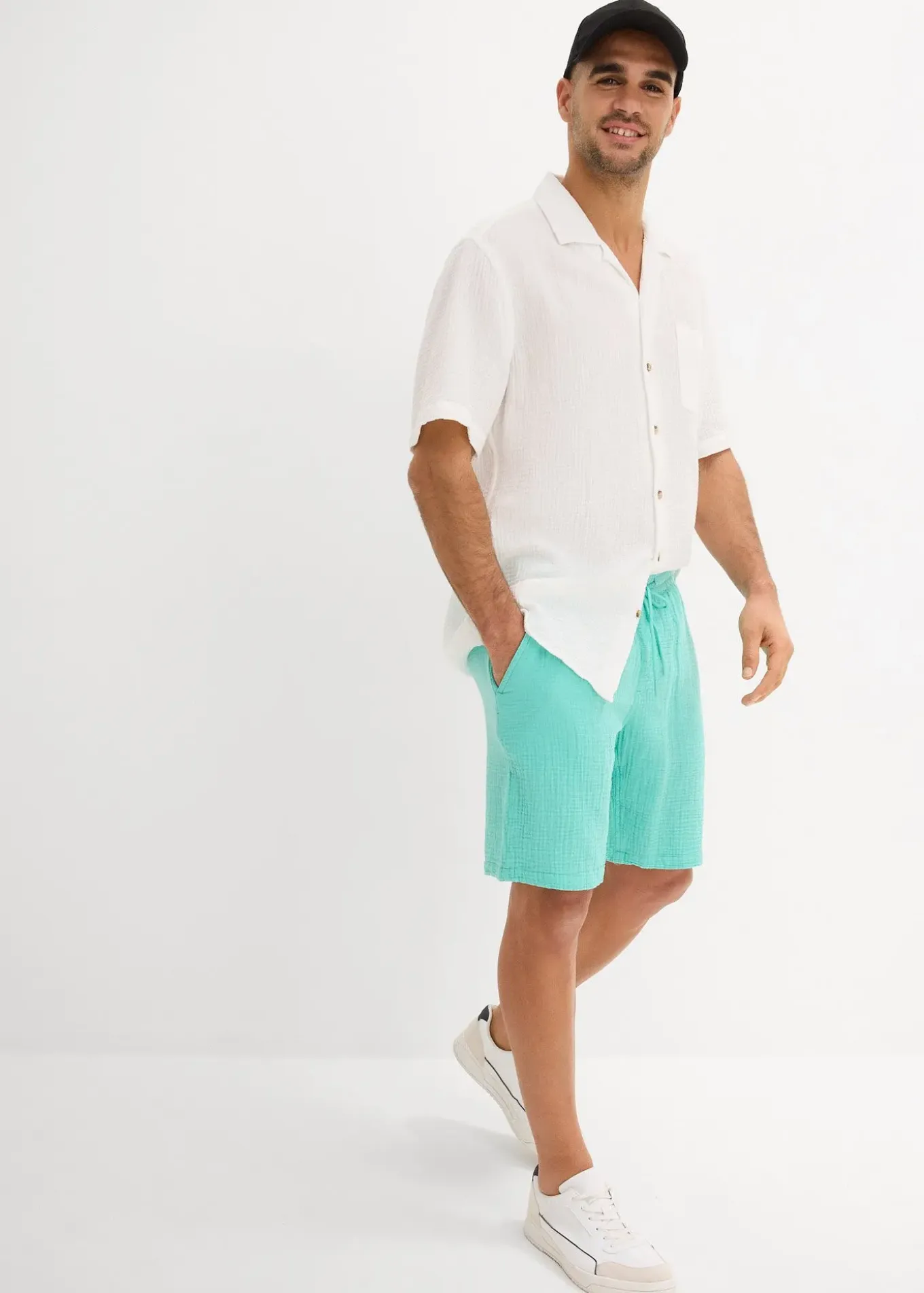 Short en gaze 100% coton, Regular