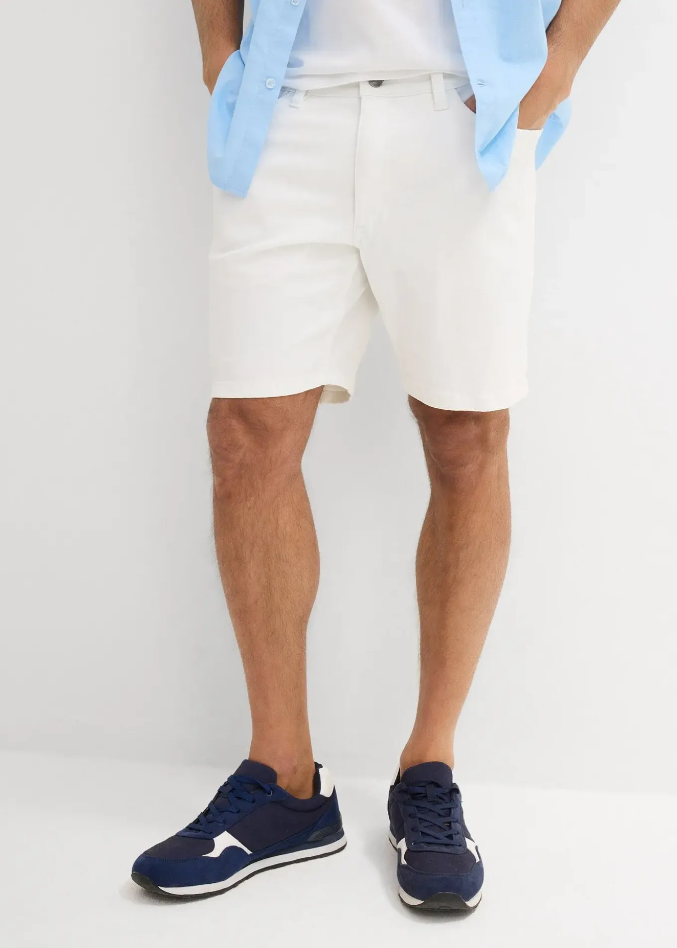 Short en jean extensible, loose