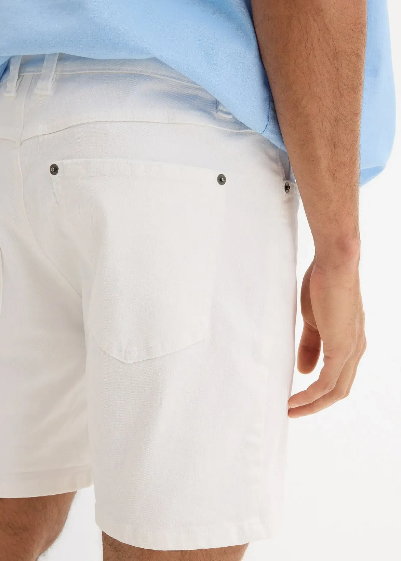 Short en jean extensible, loose