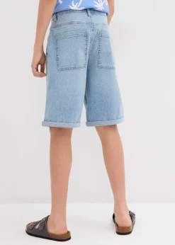 Short en jean extensible, loose