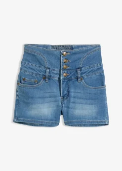 Short en jean taille haute