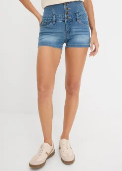 Short en jean taille haute