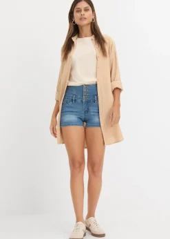 Short en jean taille haute