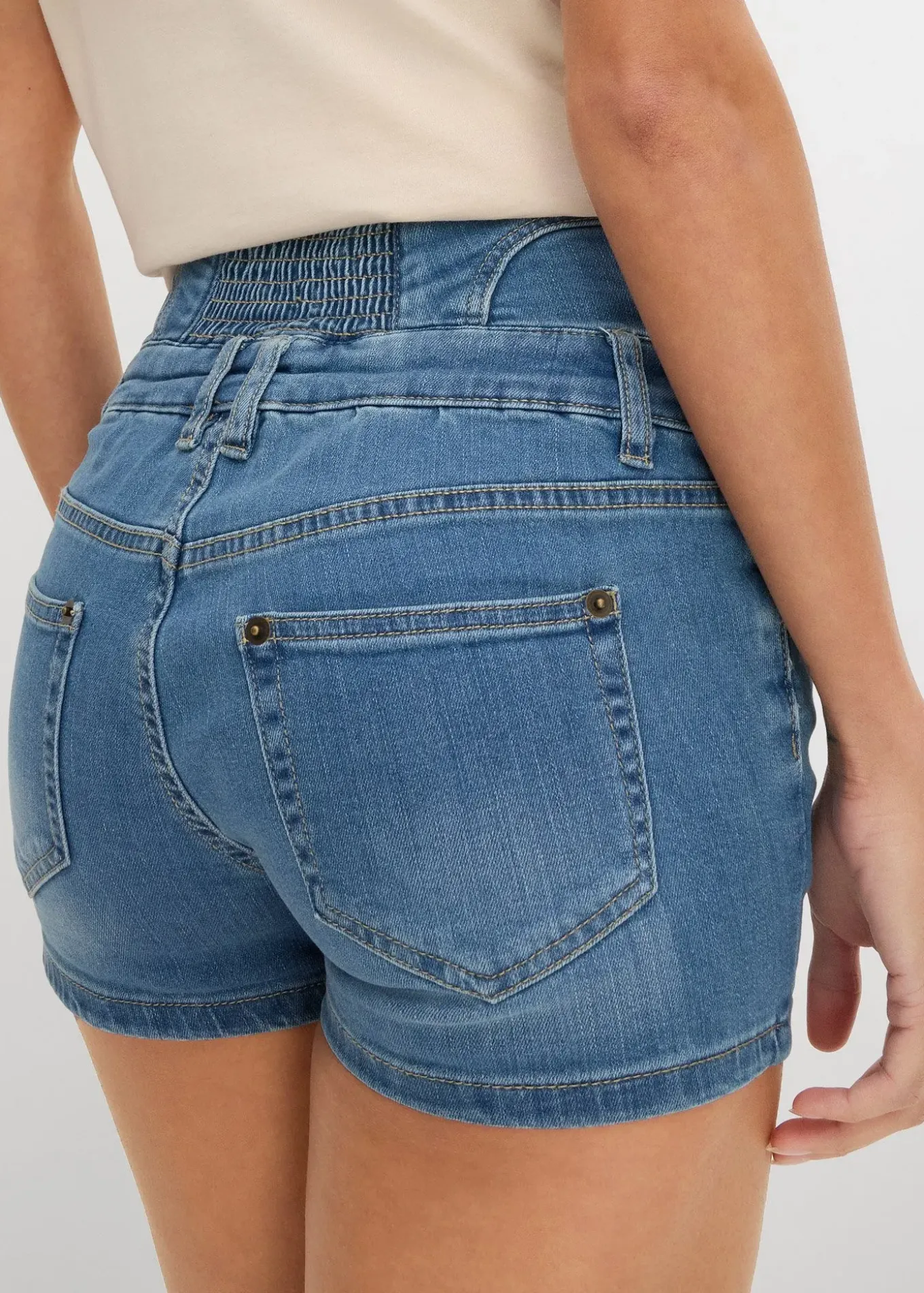 Short en jean taille haute