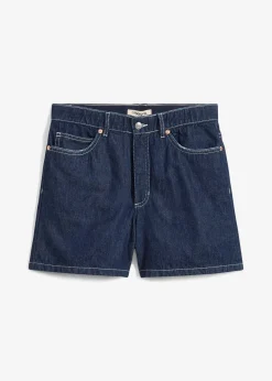 Short en jean taille haute, peu extensible