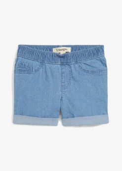 Short en jean, taille mi-haute