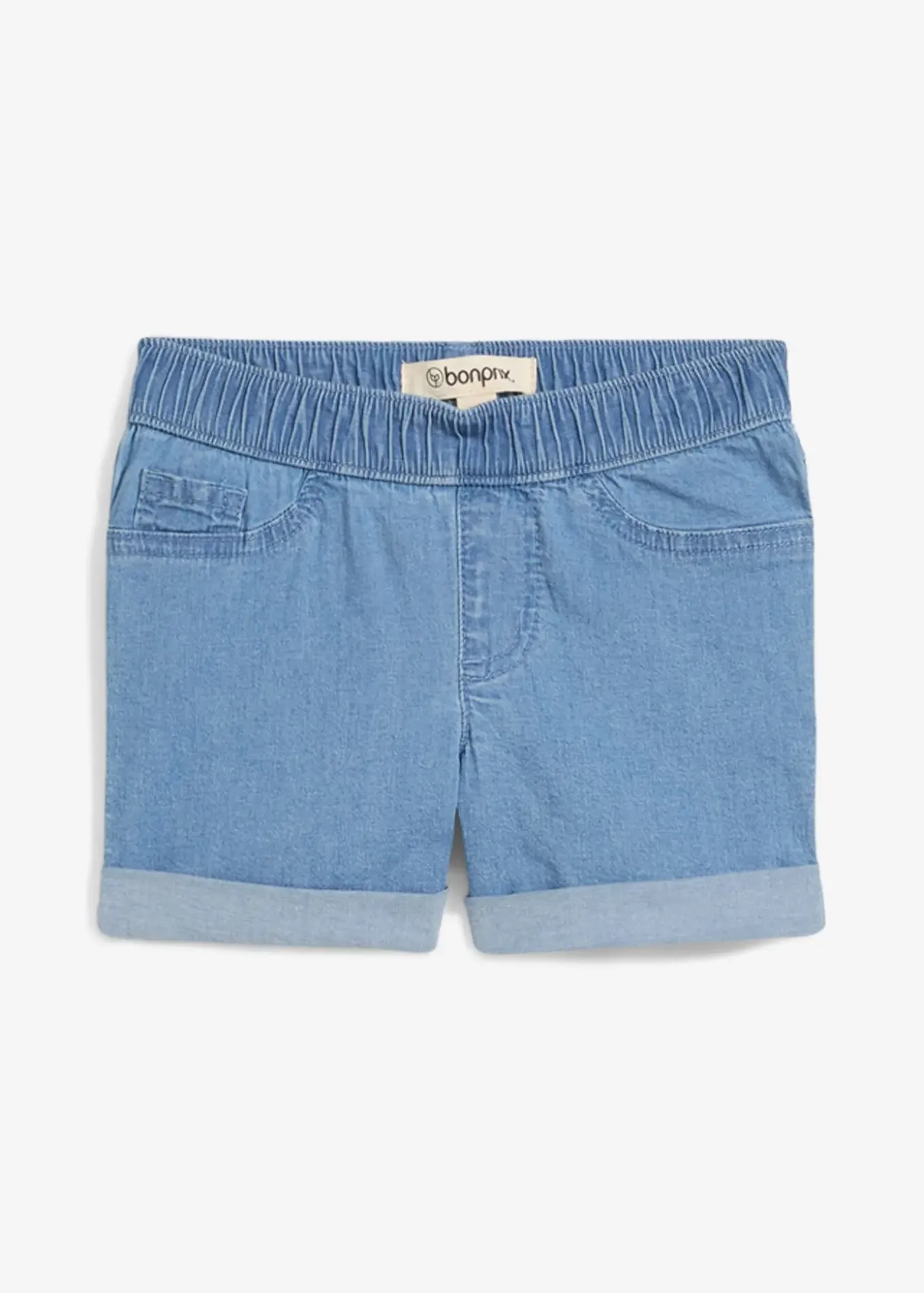 Short en jean, taille mi-haute