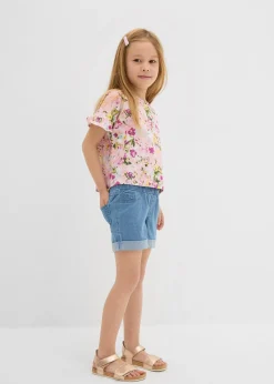 Short en jean, taille mi-haute
